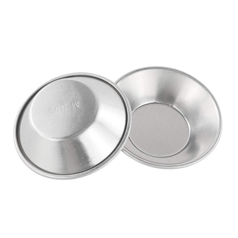Bezall 20Pcs Egg Tart Molds, Mini Tart Pan for Baking, Aluminium Puto Mold Pie Tins Cupcake Pudding Cups Mould - Image 2